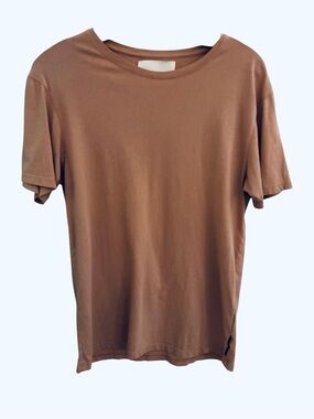 Mackeene Classic Crew Neck T-Shirt - Brown Men’s Size S